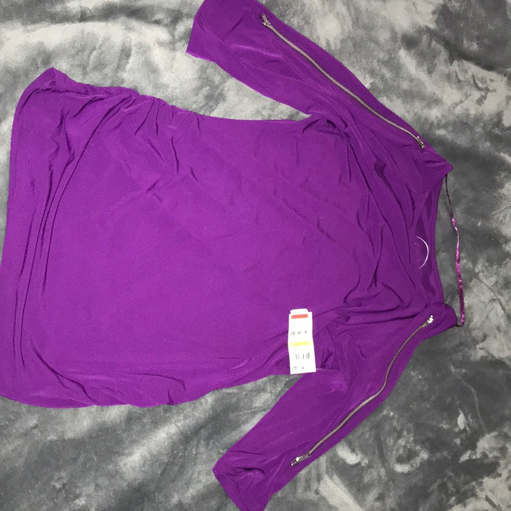 Purple mid sleeve top (medium)